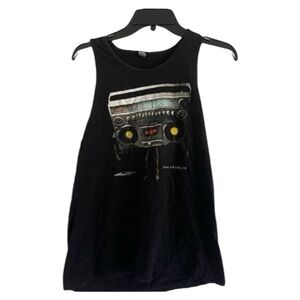 ONE REPUBLIC Boy’s‎ Black Boombox Graphic Tank T-Shirt-Boys Size Small